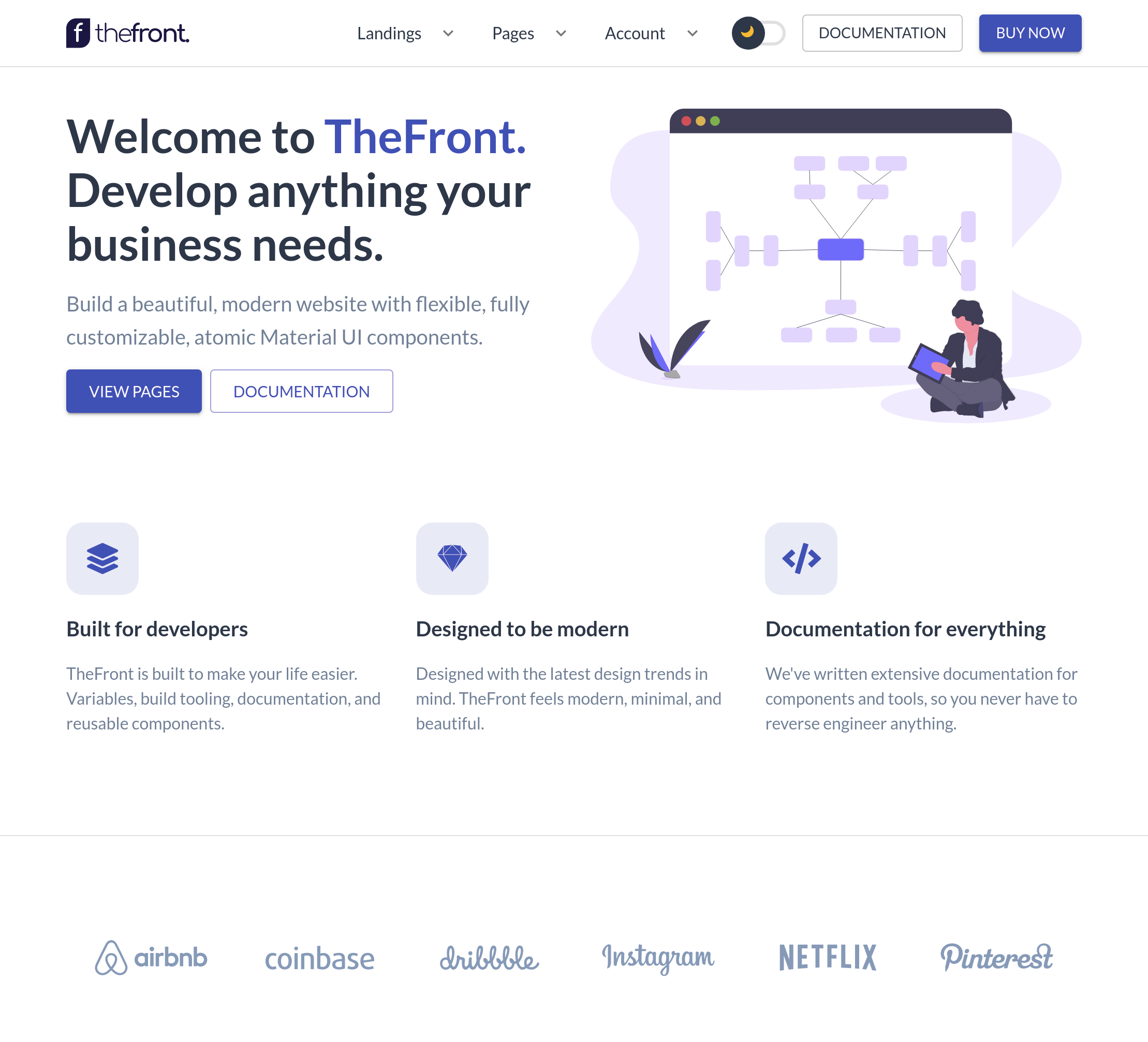 theFront - Multipurpose Template + UI Kit